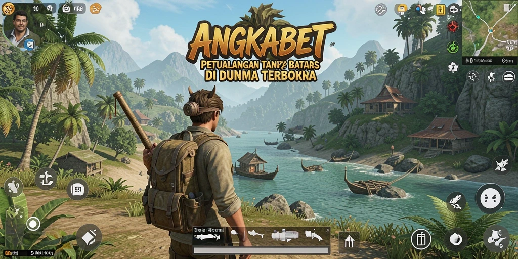 Tampilan antarmuka permainan Open World yang menarik dan penuh warna.