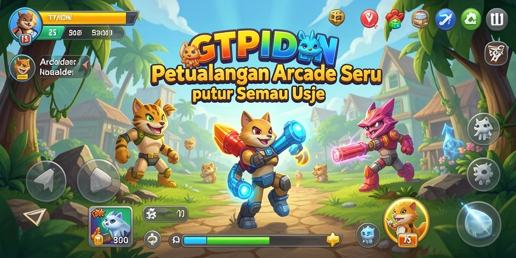 Antarmuka menarik dengan grafis penuh warna dari GTPIDN.