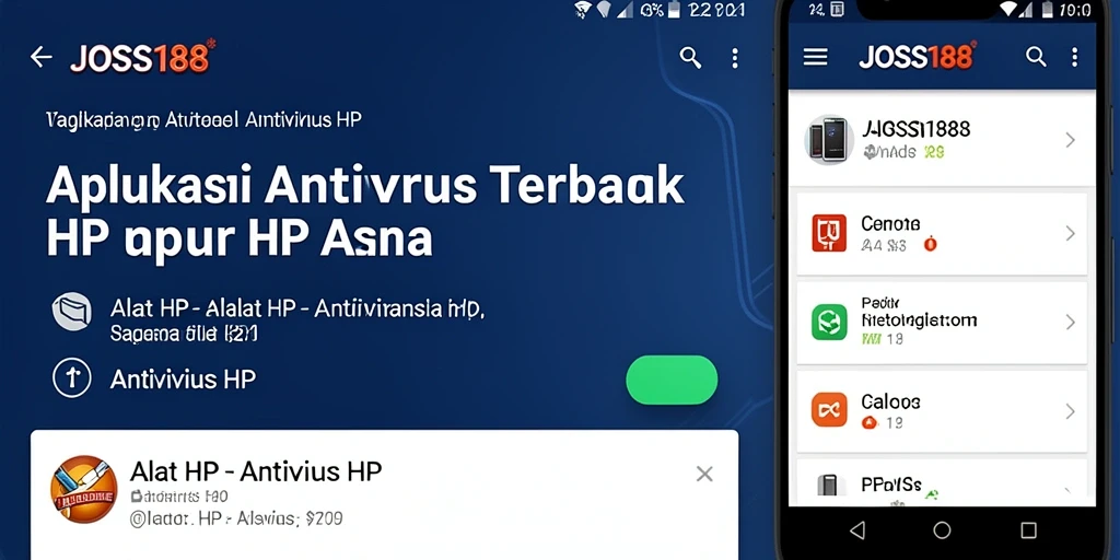 Tampilan antarmuka JOSS188 dengan fitur Antivirus yang lengkap dan mudah digunakan.