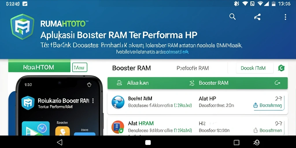 Antarmuka RUMAHTOTO yang sederhana dan efisien untuk meningkatkan performa HP.