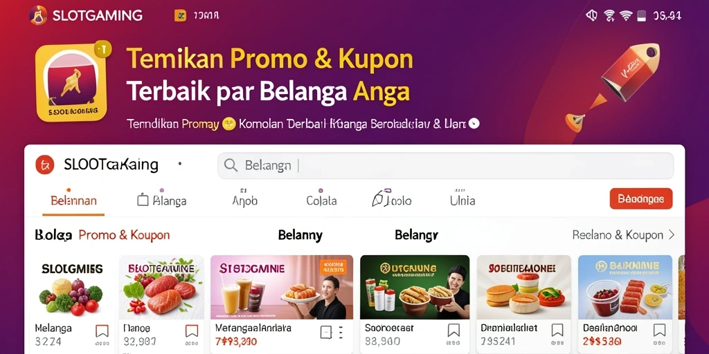 Tampilan antarmuka SLOTGAMING dengan berbagai promo menarik.